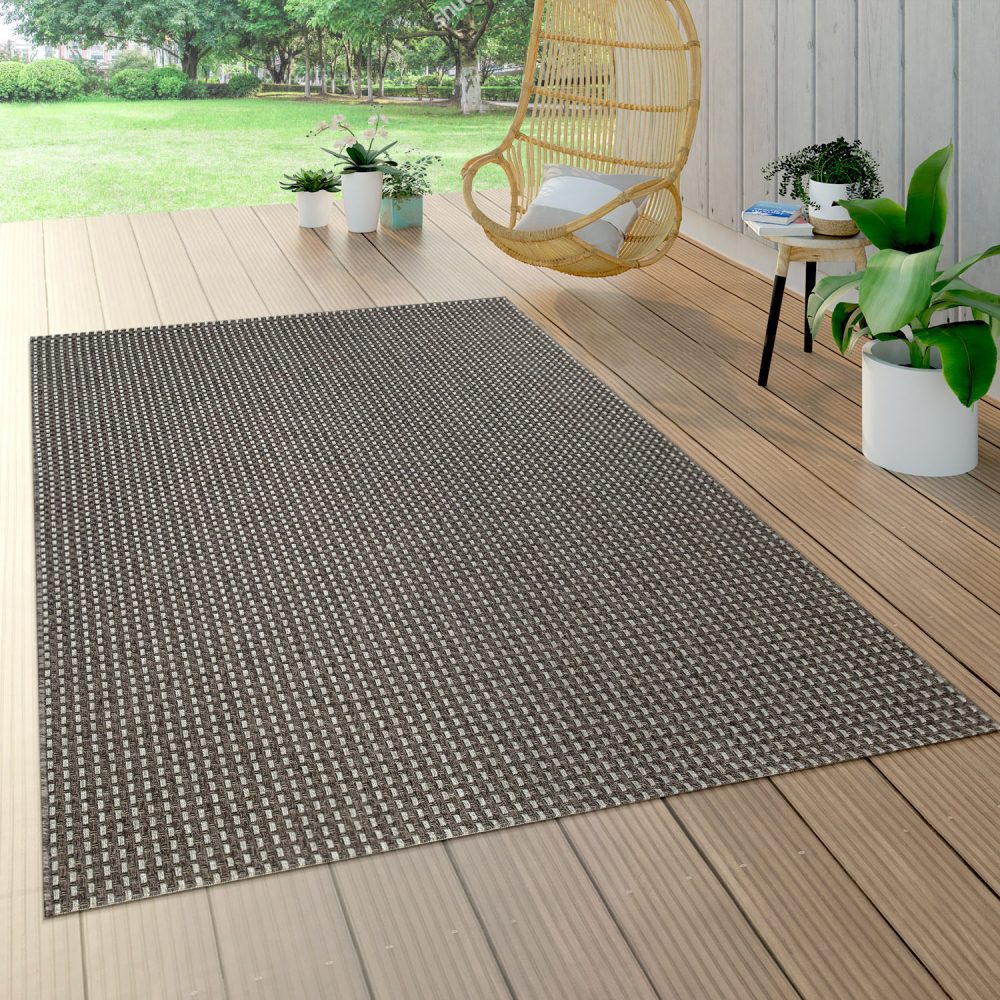 Paco Home Teppich »Waregem 622«, rechteckig, 2 mm Höhe, Flachgewebe, Sisal-Optik, In- und Outdoor geeignet, Wohnzimmer