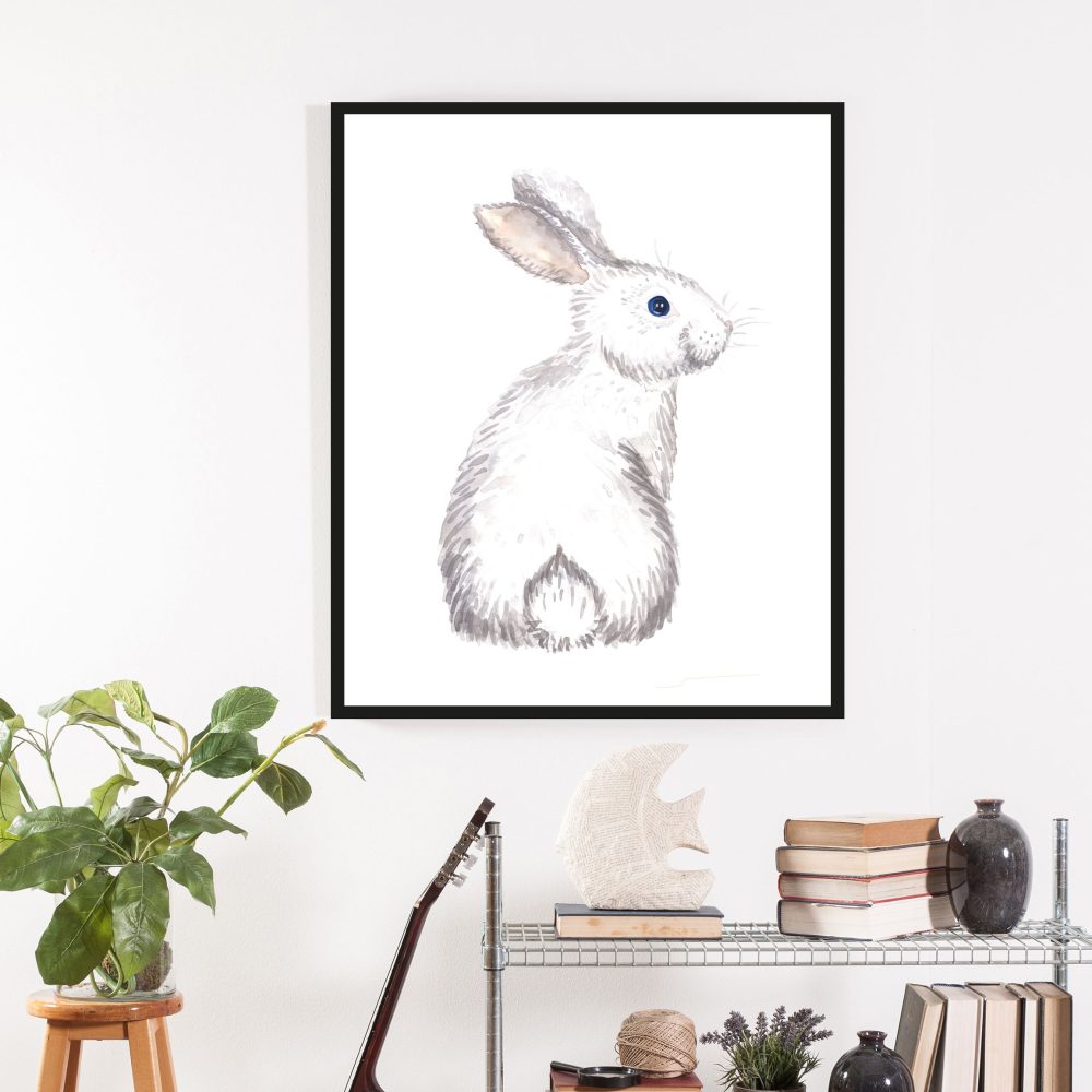 queence Bild »Afiro«, Hase, (1 St.), 50x40, mit Rahmen
