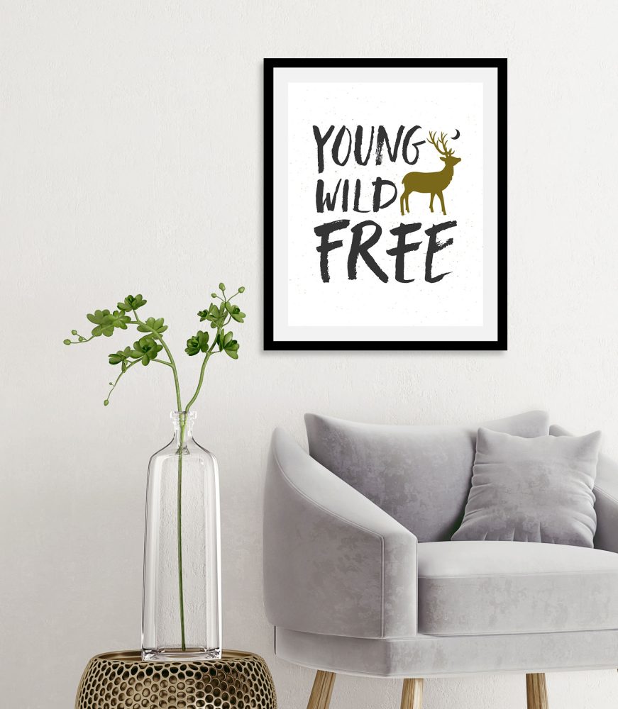 queence Bild »Young Wild Free«, Stadt, (1 St.), gerahmt