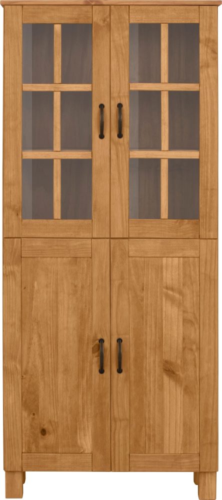 Home affaire Hochschrank »Rodby«, FSC®-zertifiziertes Massivholz, Breite 75cm, Höhe 170cm