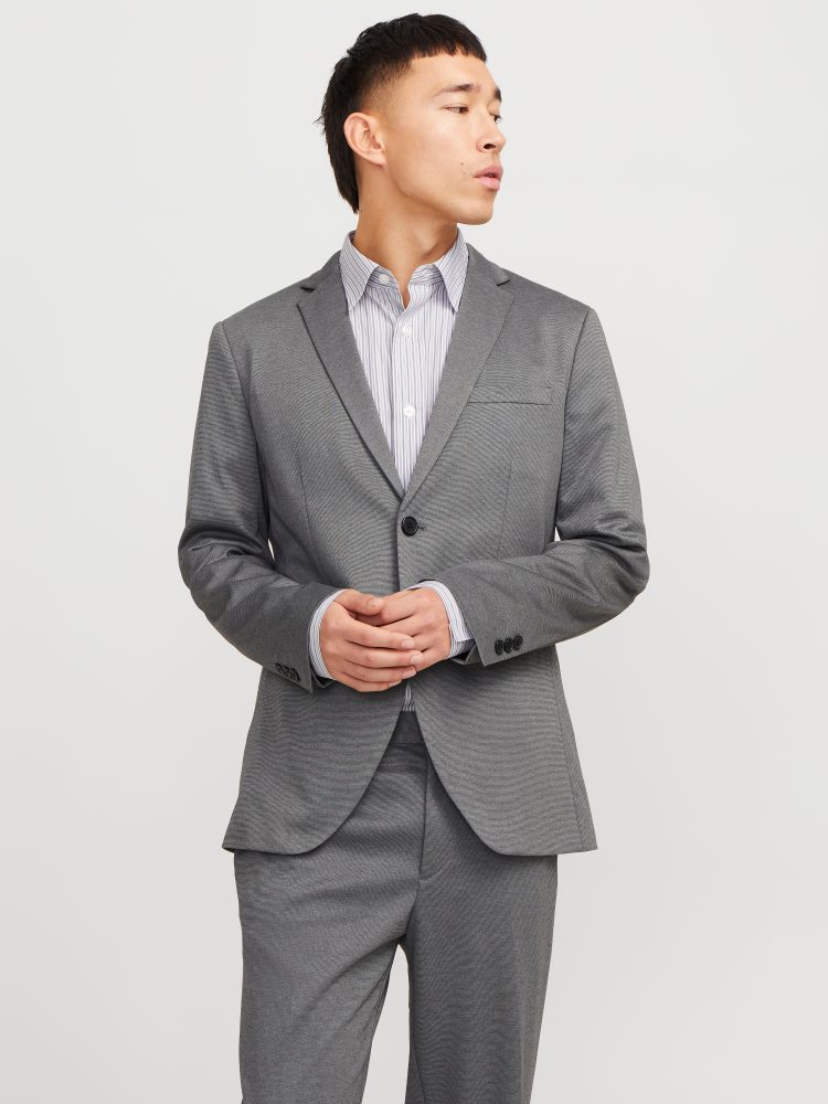 Jack & Jones Sakko »JPRJAXON Jersey Blazer mit Stretch für stylischen Look« meliert, modisch, slim fit, Materialmix