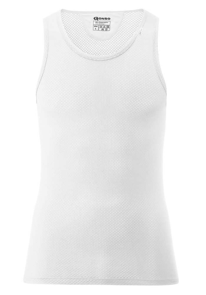 Gonso Herren Nevel Tanktop (Größe 5XL, Weiß)