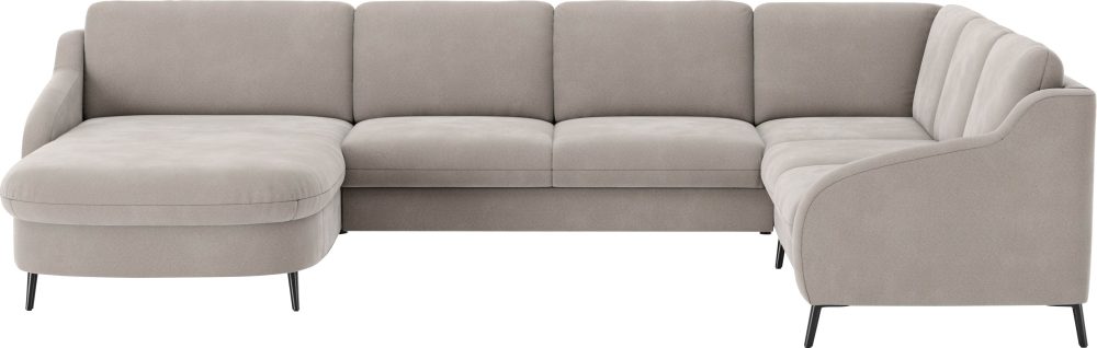 sit&more Wohnlandschaft »Soul U-Form«, wahlweise mit Bettfunktion und Bettkasten oder Schubkasten