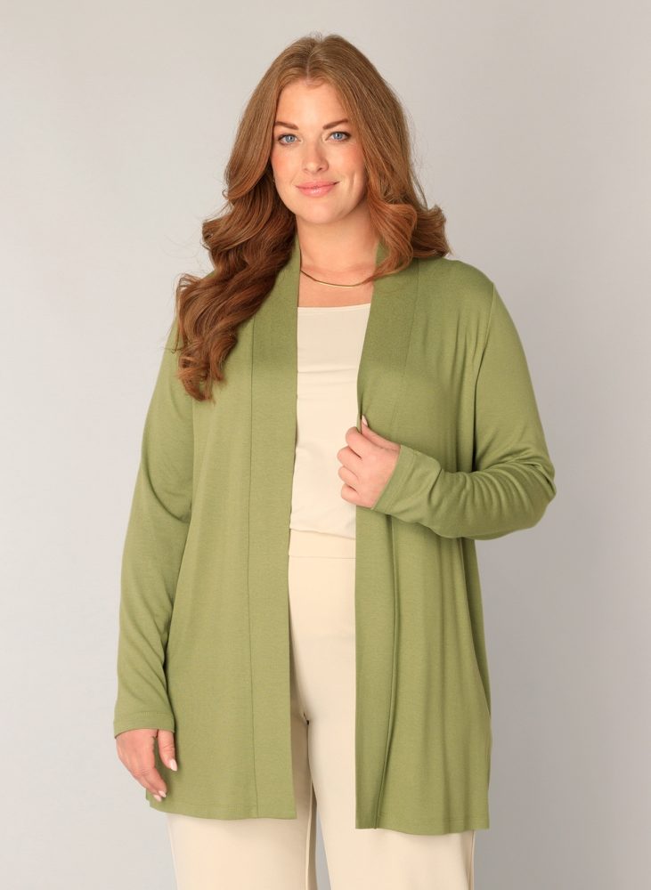 Base Level Curvy Strickjacke 