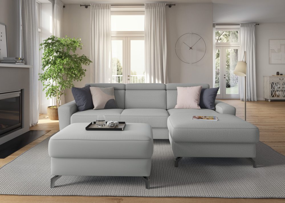 sit&more Ecksofa, inklusive Kopfteilverstellung, wahlweise mit Bettfunktion und Bettkasten