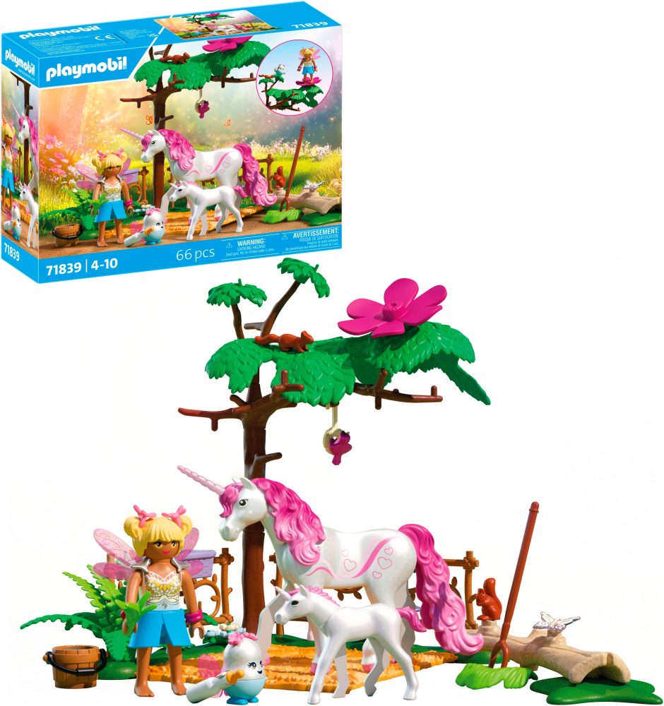 Playmobil 7183 Zauberhafter Einhorn-Stall für Mama und Fohlen 4+ Jahre