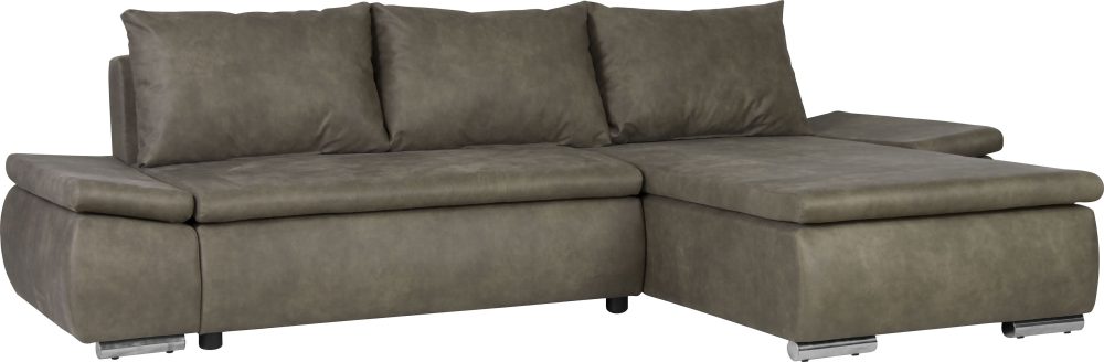 Home affaire Ecksofa »Acra«, mit Bettfunktion und Bettkasten, in Mattenoptik