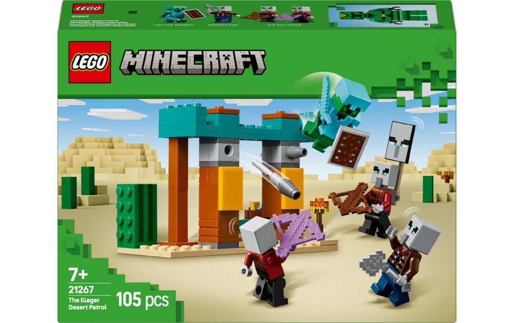 21267 Minecraft Die Illager-Wüstenpatrouille, Konstruktionsspielzeug