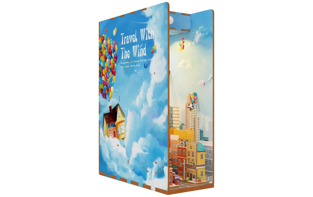 Tonecheer Bausatz Book Nook Travel with the Wind