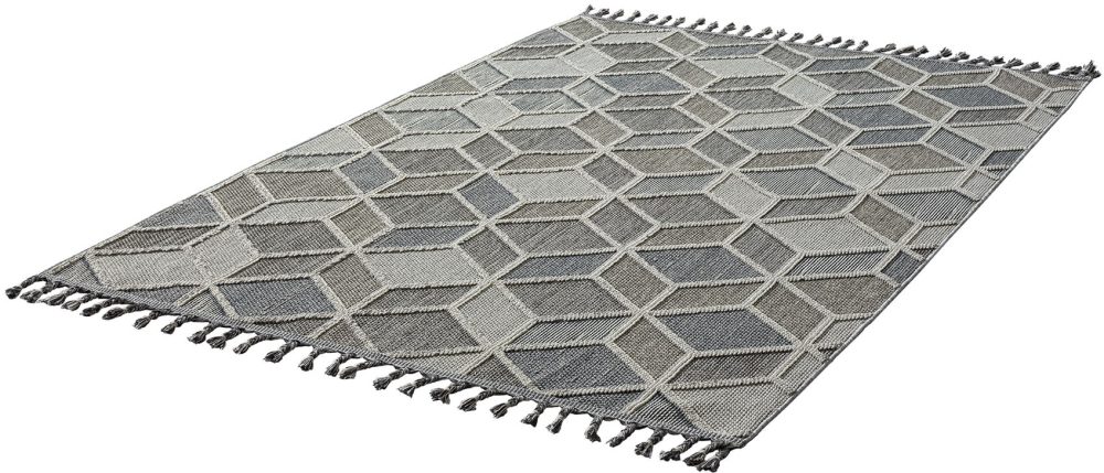 Schöner Wohnen - Tuft-/Webteppich Trevi - grau - Polypropylen - 133/190 cm