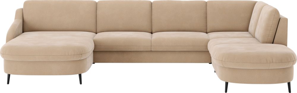 sit&more Wohnlandschaft »Soul U-Form«, wahlweise mit Bettfunktion und Bettkasten oder Schubkasten