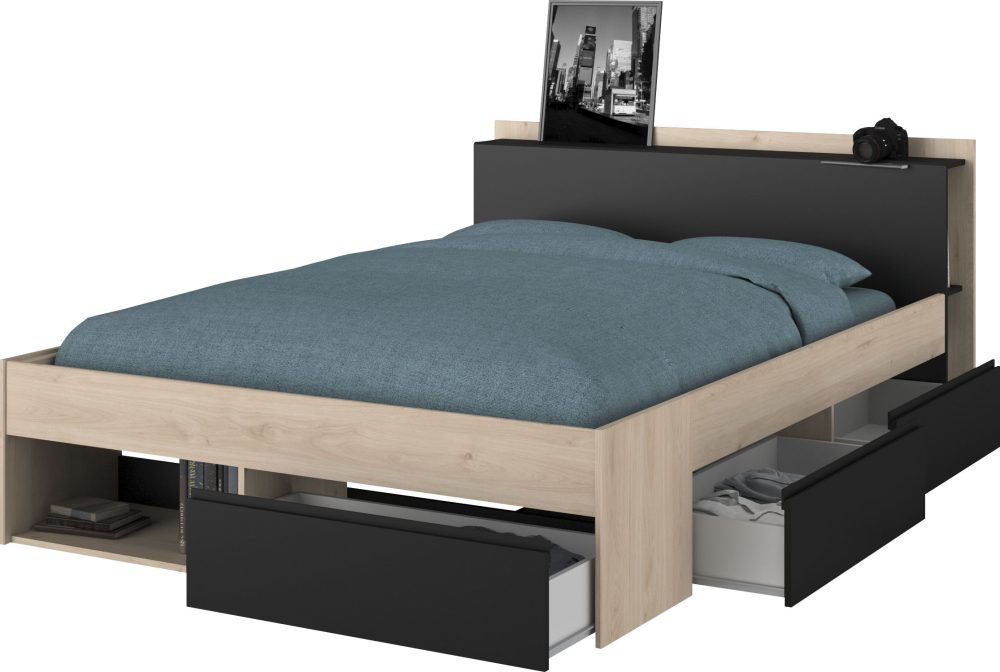 Bett MOST 140x200cm eiche