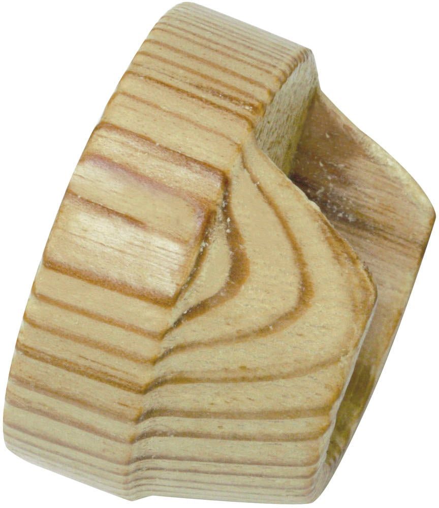 GARDINIA Gardinenstangenhalter »Wandlager für Ø 28 mm Holz«, (1 St.), Serie Lugano Classic