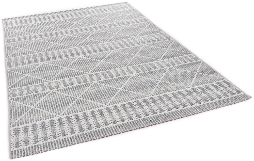 TOM TAILOR Teppich »Funky Outdoor Geometric«, rechteckig, 5 mm Höhe, Flachgewebe, In- und Outdoor geeignet, Wohnzimmer
