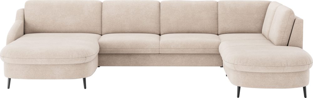 sit&more Wohnlandschaft »Soul U-Form«, wahlweise mit Bettfunktion und Bettkasten oder Schubkasten