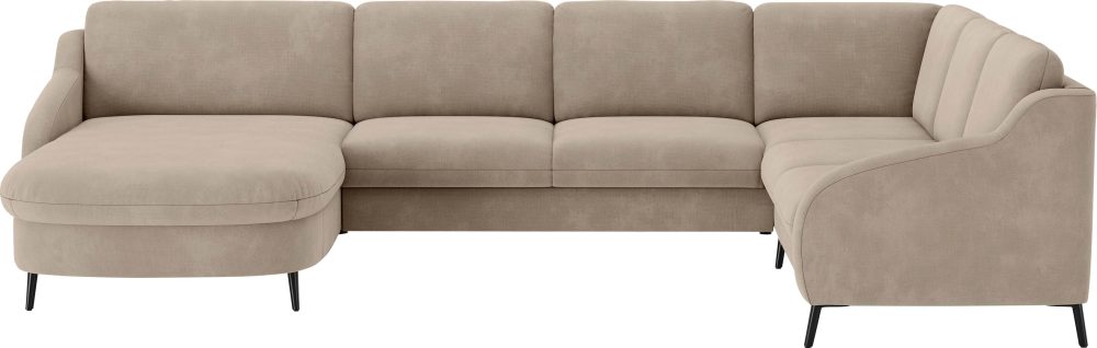 sit&more Wohnlandschaft »Soul U-Form«, wahlweise mit Bettfunktion und Bettkasten oder Schubkasten