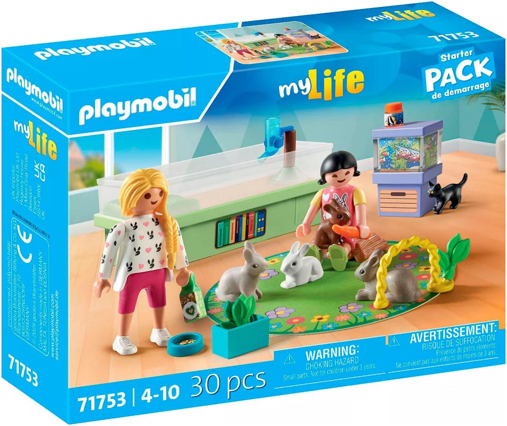 Playmobil® Spielbausteine »My Life Familie mit Hasen 71753«, (30 St.)