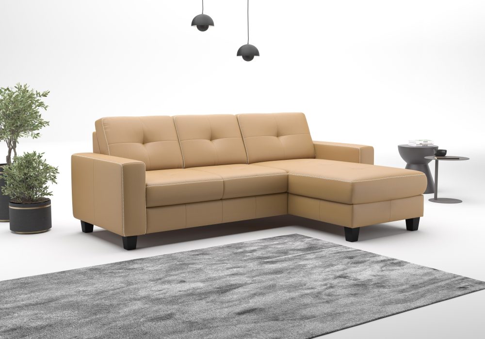 PLACES OF STYLE Ecksofa »Varese« wahlweise mit Bettfunktion und Bettkasten