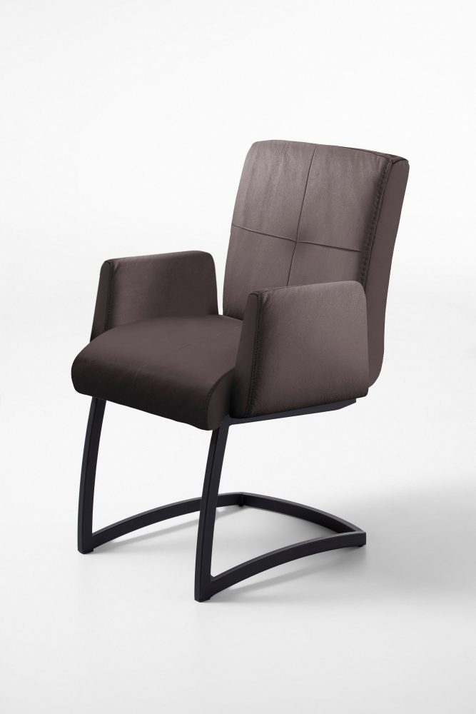 exxpo - sofa fashion Freischwinger »Affogato«, Kunstleder SOFTLUX®, mit Armlehne