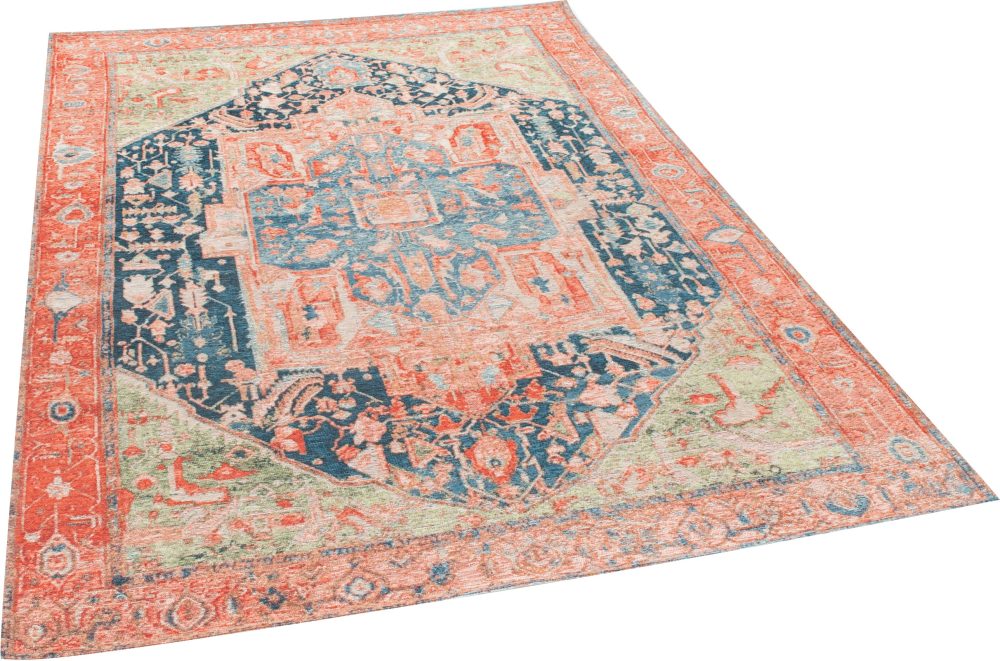 TOM TAILOR Teppich »Funky Orient Heriz«, rechteckig, 5 mm Höhe, Kurzflor, Orient-Optik, Vintage Design, Wohnzimmer