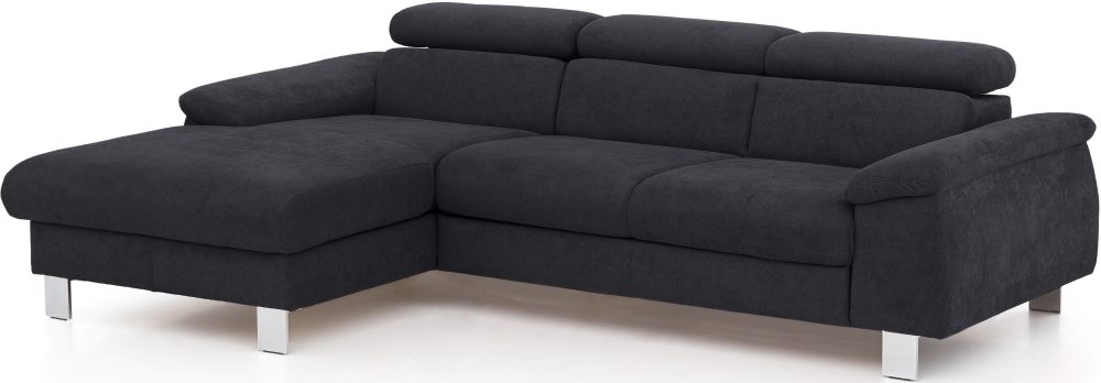 COTTA Ecksofa »Komaris«, mit Kopf- bzw. Rückenverstellung, wahlweise mit Bettfunktion, Bettkasten und RGB-LED-Beleuchtung