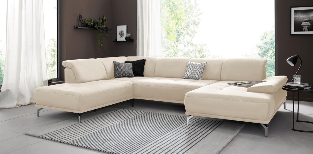 Places of Style Wohnlandschaft »Caluna«, mit Sitztiefen- und Kopfteilverstellung