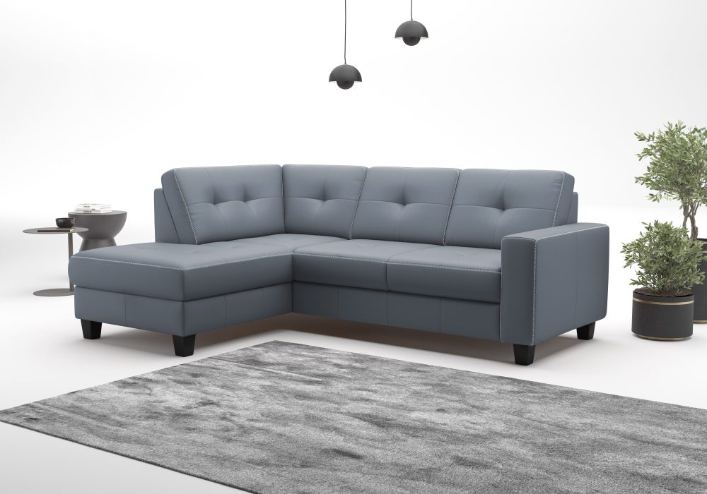 PLACES OF STYLE Ecksofa »Varese« wahlweise mit Bettfunktion und Bettkasten