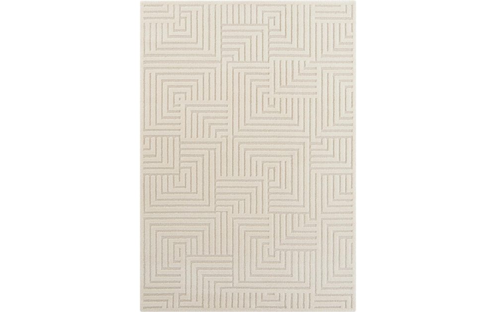 ELLE DECORATION Designteppich »Manipu«, rechteckig, 14 mm Höhe, Supersofter Kurzflor, Hoch-Tief Struktur Optik, Modernes Design, Wohnzimmer, Schlafzimmer, Robust, Pflegeleicht
