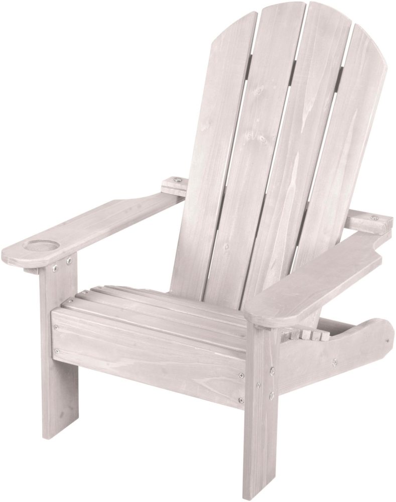 roba Outdoor-Kinderstuhl Deck Chair grau lasiert