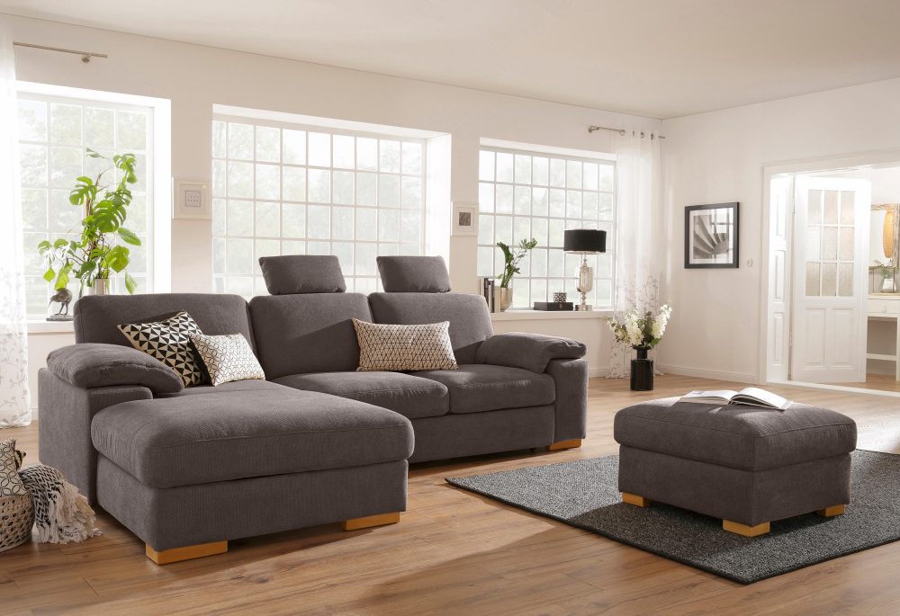 Home affaire Ecksofa »Ventura«, wahlweise mit Bettfunktion und Bettfunktion/Bettkasten