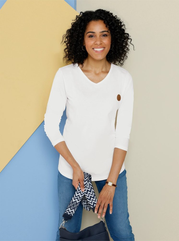 Classic Basics V-Shirt »Langarm-Shirt«, (1 tlg.)