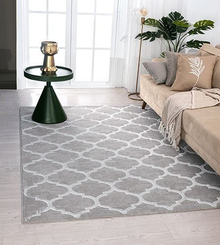 merinos Teppich »Studio 28262«, rechteckig, 12 mm Höhe, Kurzflor, Hoch Tief Effekt, modernes Design