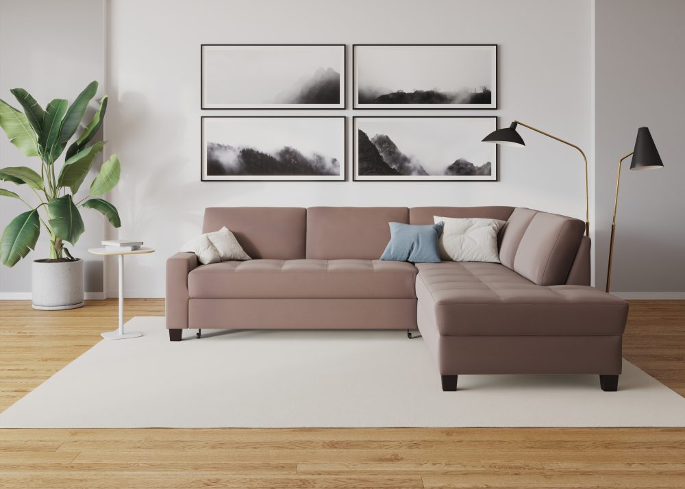 DOMO collection Ecksofa »Florentina«, wahlweise mit Bettfunktion