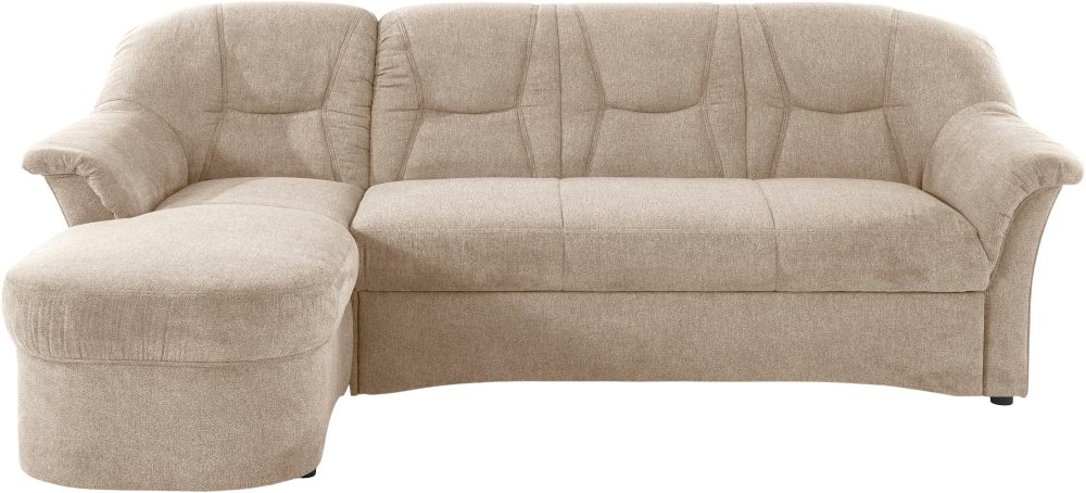DOMO collection Ecksofa »Sarafina«, wahlweise mit Bettfunktion, optional mit Federkern