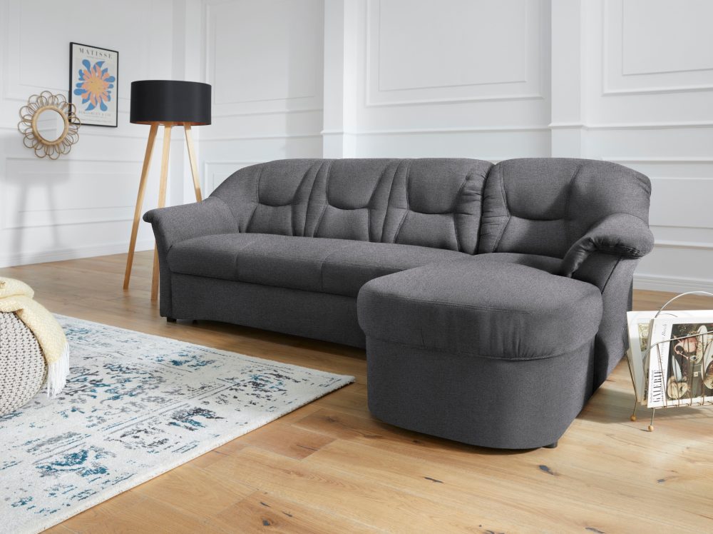 DOMO collection Ecksofa »Sarafina«, wahlweise mit Bettfunktion, optional mit Federkern