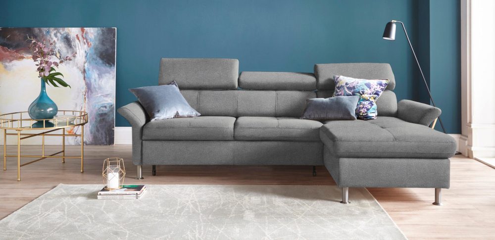 exxpo - sofa fashion Ecksofa, inkl. Kopf- bzw. Rückenverstellung, wahlweise mit Bettfunktion und Bettkasten