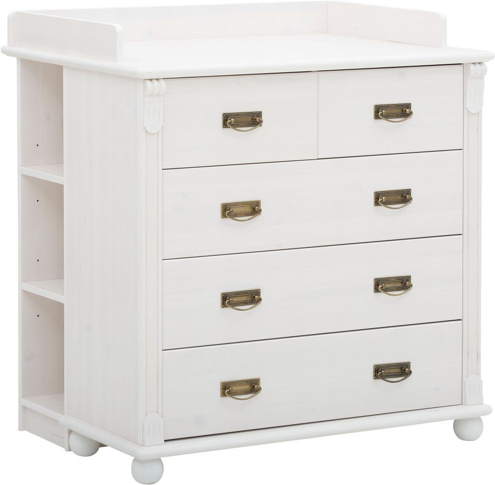 Lüttenhütt Babyzimmer-Komplettset »Aimo«, (Set, 3 St., Kinderbett, Schrank, Wickelkommode), aus Massivholz; FSC®-Holz aus gewissenhaft bewirtschafteten Wäldern