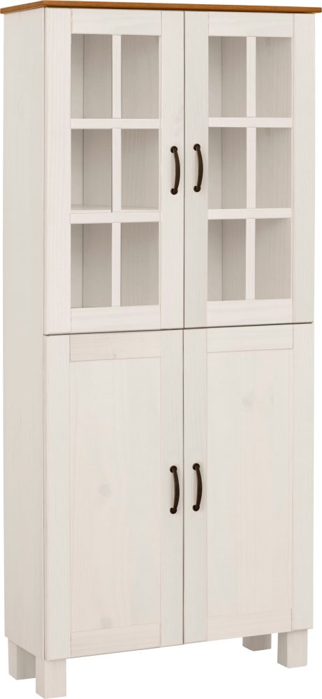 Home affaire Hochschrank »Rodby«, FSC®-zertifiziertes Massivholz, Breite 75cm, Höhe 170cm