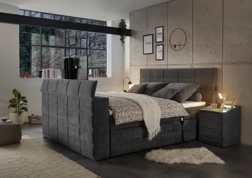 Boxspringbett «Electric Movie», 180 x 200 cm