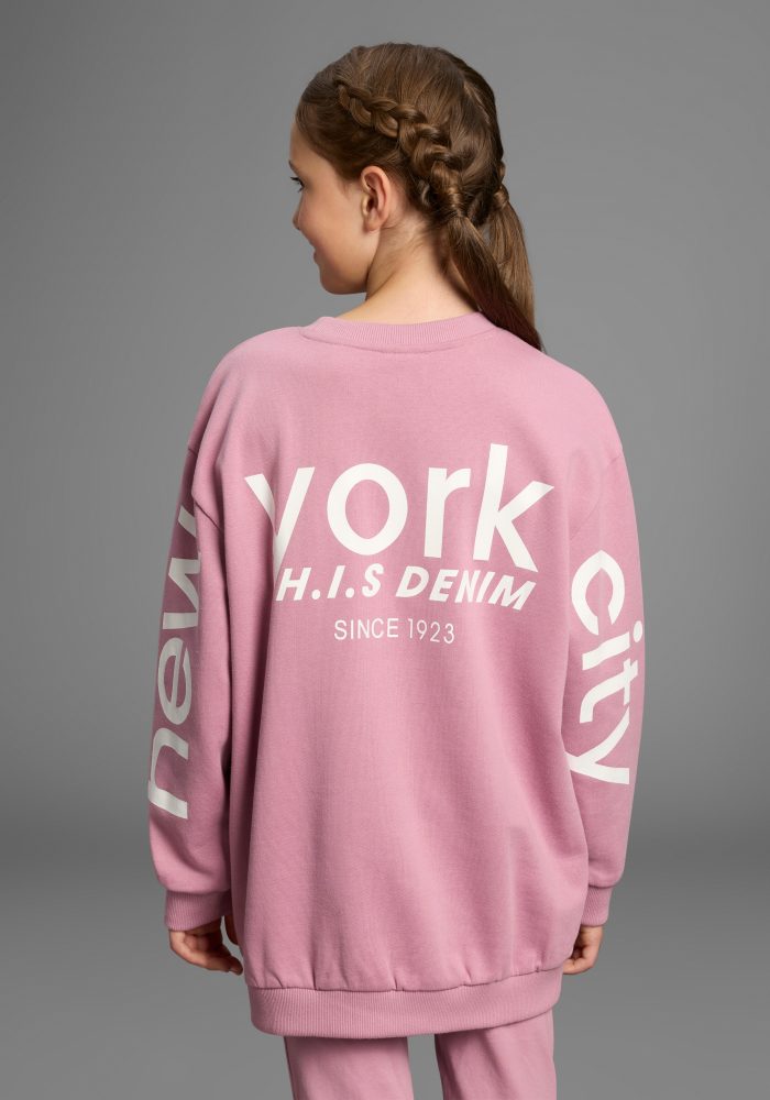 H.I.S Sweatshirt »Loose fit Sweatshirt mit Rückenprint«, NEU: H.I.S für TEENS! Sweatshirt mit grossem Rückenprint