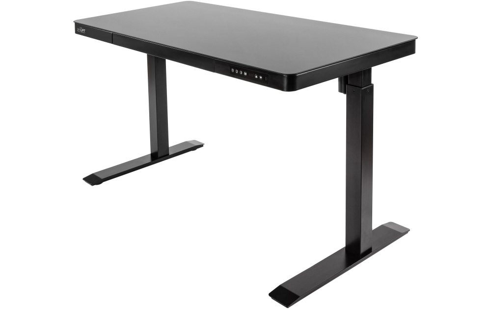 seville classics Stehtisch Airlift 1.2 x 0.6 m, Schwarz
