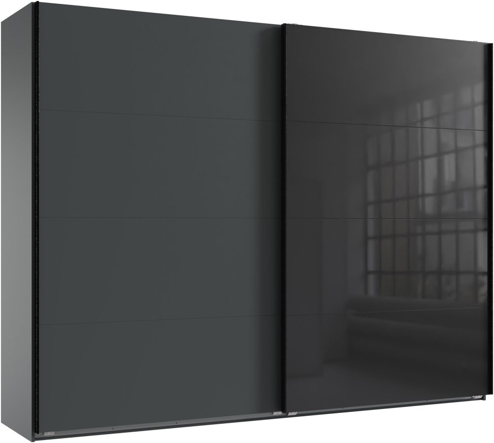 Schwebetürenschrank MIDNIGHT grafit 3 Türen