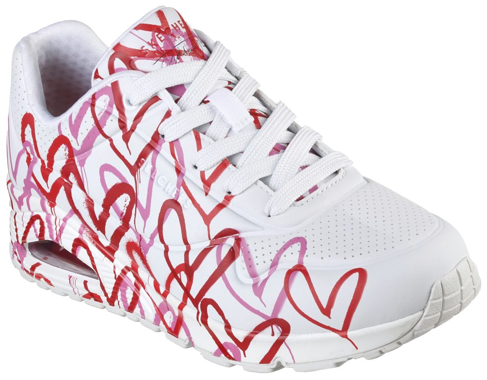 Skechers Wedgesneaker »UNO-SPREAD THE LOVE«, mit auffälligem Graffiti-Print