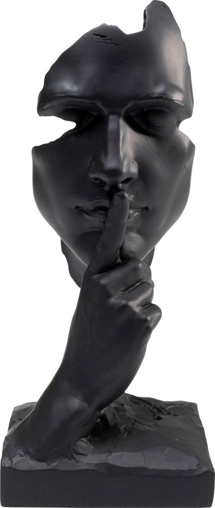 Deko Objekt Quiet Face schwarz 31