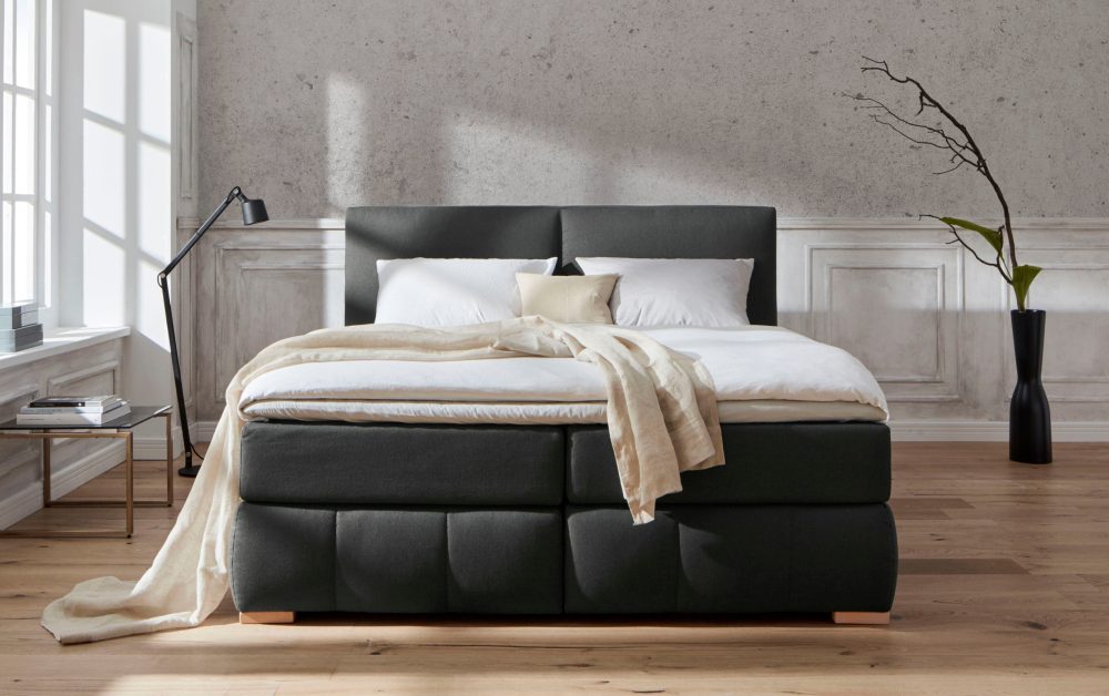 Guido Maria Kretschmer Home&Living Boxspringbett »Wehma«, inkl. Topper in 3 verschiedenen Matratzen, auch in Samtstoff