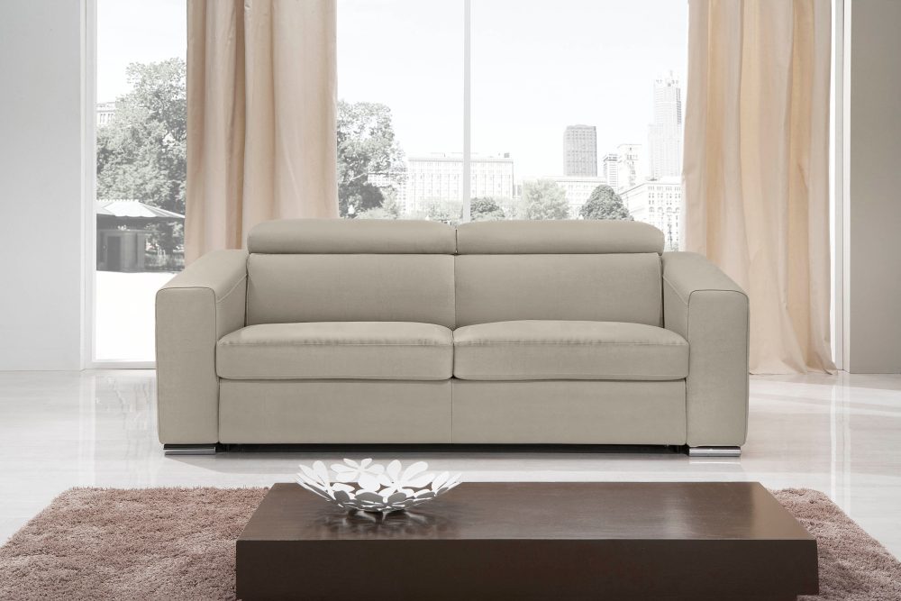 Egoitaliano Schlafsofa »Cabiria«, Sofa inkl. Schlaffunktion, Kopfteile verstellbar, mit Metallfüssen