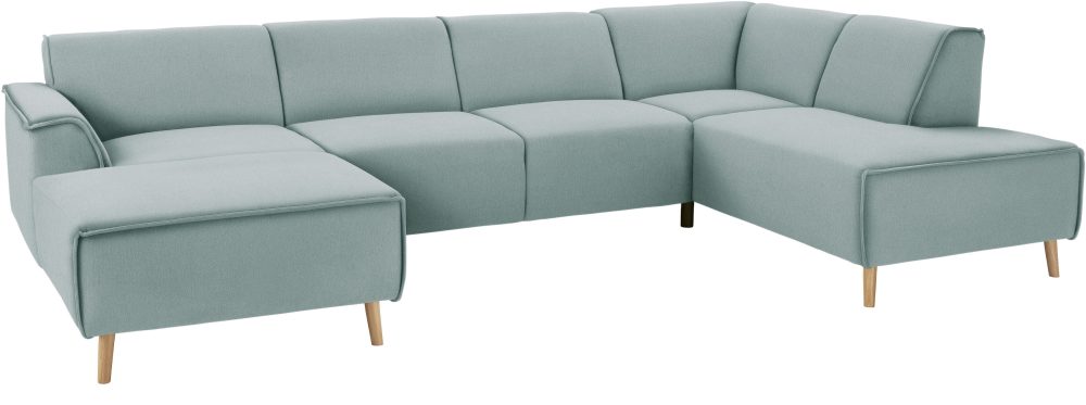 andas Wohnlandschaft »Janek«, mit Federkern und Keder in scandinavischem Design