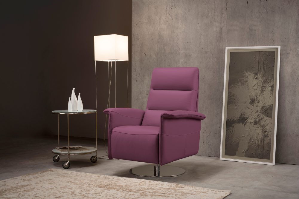 Egoitaliano Sessel »Kelly«, drehbar, manuelle Relaxfunktion mit Push-Back-Mechanismus