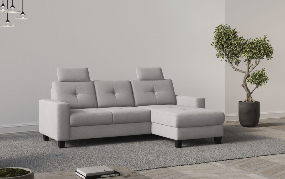 Places of Style Ecksofa »Varese«, wahlweise mit Bettfunktion und Bettkasten