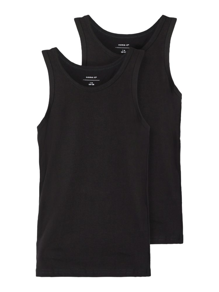 name it Tank Top 2er Pack Black